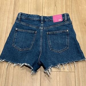 Zara High Waisted, Dark Blue Jean Shorts, Sz 4